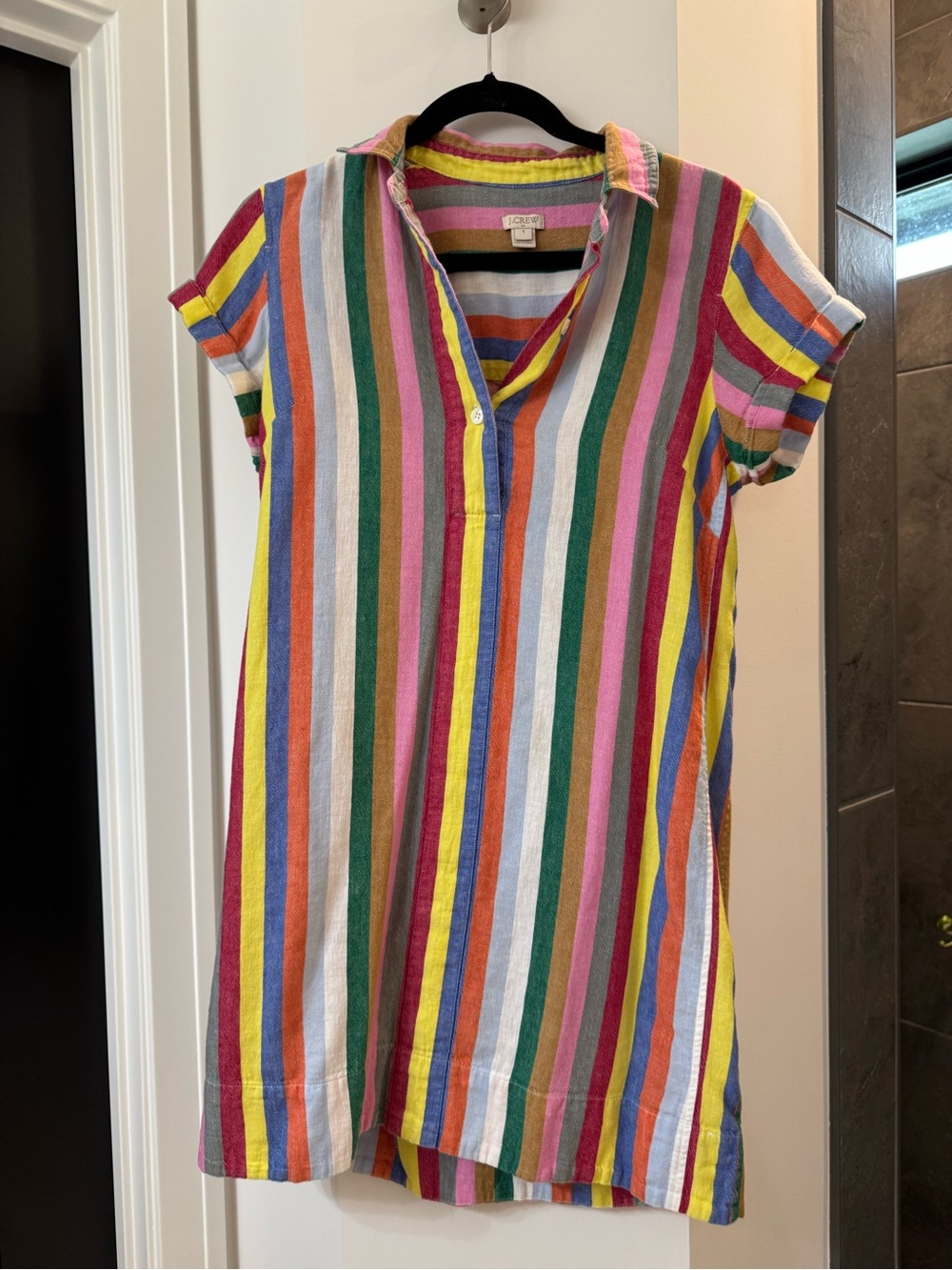 J. Crew Multicolor Striped Mini Dress